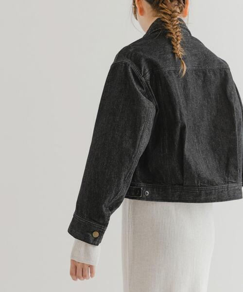 URBAN RESEARCH ROSSO WOMEN（アーバンリサーチ　ロッソ）の「『別注』Lee101 ×ROSSO　 SHORT JACKET（デニムジャケット・レディース・ブラック・SHORT）」の5枚目の写真