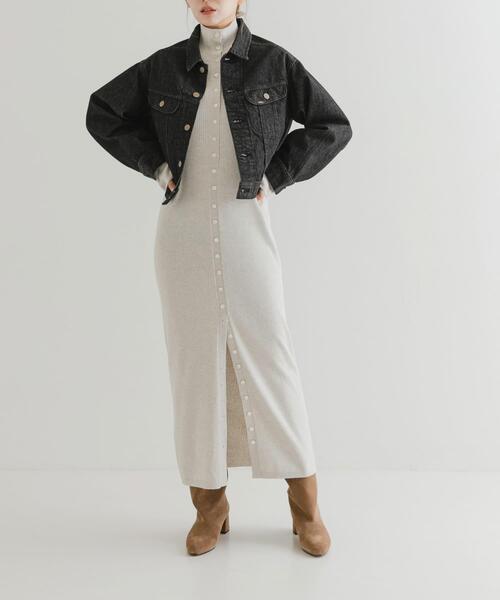 URBAN RESEARCH ROSSO WOMEN（アーバンリサーチ　ロッソ）の「『別注』Lee101 ×ROSSO　 SHORT JACKET（デニムジャケット・レディース・ブラック・SHORT）」の6枚目の写真