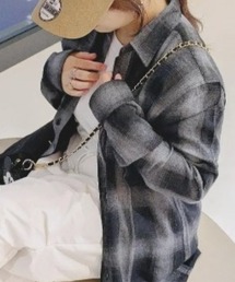 TCネルチェックシャツ