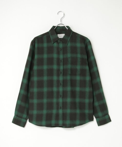 VENCEEXCHANGE(ヴァンスエクスチェンジ)の「オンブレルネルチェックシャツ(シャツ/ブラウス・メンズ・ホワイト/ブラック/ベージュ/ブルー/グリーン/ブラウン/サックスブルー・M/L/LL)」の17枚目の写真