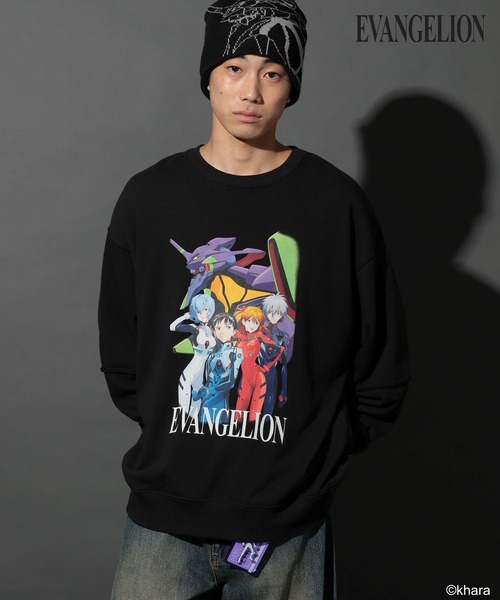 niko and...（ニコアンド）の「【EVANGELION(エヴァンゲリオン)】コラボプリントプルオーバー（スウェット・メンズ・オレンジ/ネイビー/ブラック・MEDIUM/LARGE）」の7枚目の写真