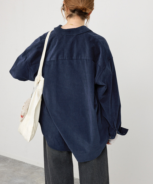 追加》コットンコーデュロイルーズシャツ（シャツ/ブラウス）｜Spick