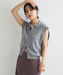 CRAFT STANDARD BOUTIQUE | 衿付きジップベスト(ベスト)