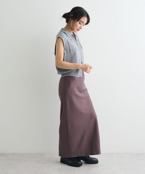 CRAFT STANDARD BOUTIQUE(クラフトスタンダードブティック)の「衿付きジップベスト(ベスト・レディース・杢グレー/ブラウン/クリーム・FREE)」の13枚目の写真