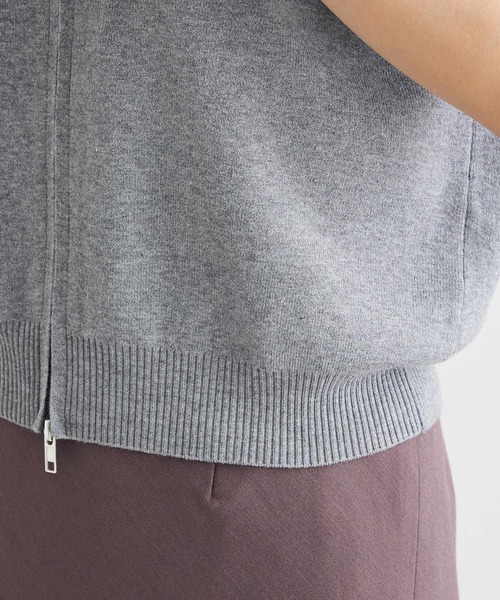 CRAFT STANDARD BOUTIQUE(クラフトスタンダードブティック)の「衿付きジップベスト(ベスト・レディース・杢グレー/ブラウン/クリーム・FREE)」の18枚目の写真