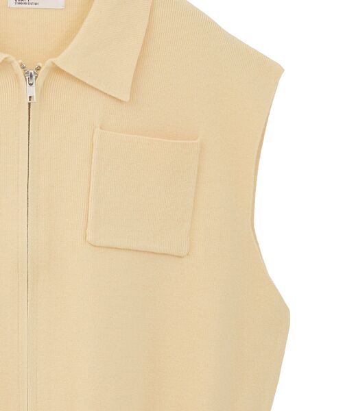 CRAFT STANDARD BOUTIQUE(クラフトスタンダードブティック)の「衿付きジップベスト(ベスト・レディース・杢グレー/ブラウン/クリーム・FREE)」の22枚目の写真