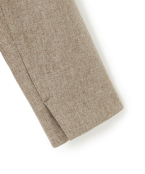 セール】【洗える】ウールライクカルゼ ノーカラー ジャケット（ノー