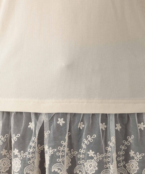 Elura（エルーラ）の「裾レースタンク/605388（タンクトップ・レディース・ブラック/ブラウン/ホワイト・FREE）」の22枚目の写真