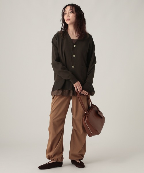 Elura（エルーラ）の「裾レースタンク/605388（タンクトップ・レディース・ブラック/ブラウン/ホワイト・FREE）」の10枚目の写真