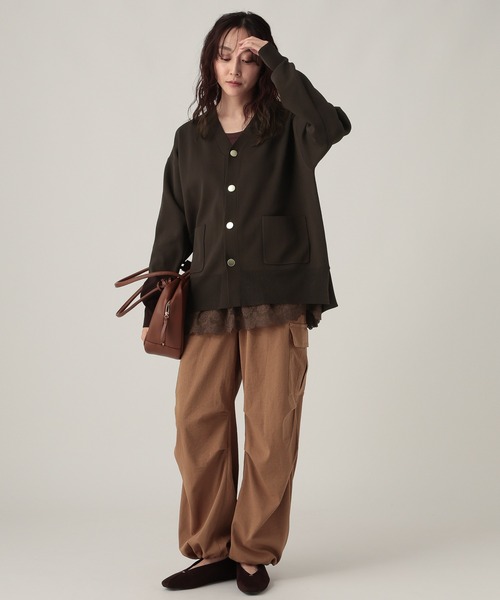 Elura（エルーラ）の「裾レースタンク/605388（タンクトップ・レディース・ブラック/ブラウン/ホワイト・FREE）」の12枚目の写真