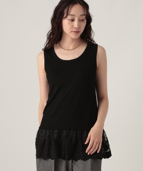 裾レースタンク/605388（タンクトップ）｜Elura（エルーラ）の