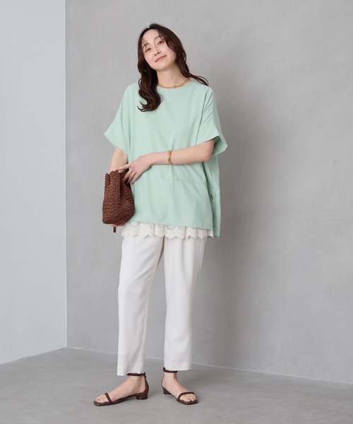 エルーラ　裾レースタンク　ブラック ブラウン　2枚セット FREE Elura｜裾レースタンク/605388 | Rakuten Fashion(楽天ファッション