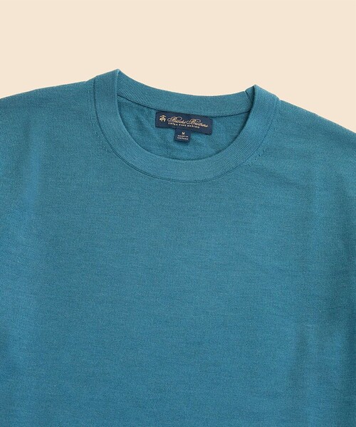 BROOKS BROTHERS(ブルックスブラザーズ)の「メリノウール クルーネックセーター(ニット/セーター・メンズ・ブルー/ダークグリーン・MEDIUM/X-LARGE/LARGE/SMALL)」の4枚目の写真