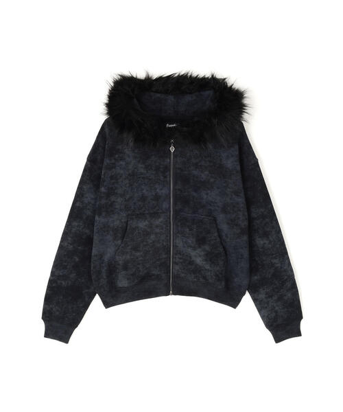 SUPPLIER（サプライヤー）の「SUPPLIER/サプライヤー/FAUX FUR CROSS ZIP HOODIE（パーカー・メンズ・グレー/ブラック/その他2・M/L/XL）」の13枚目の写真
