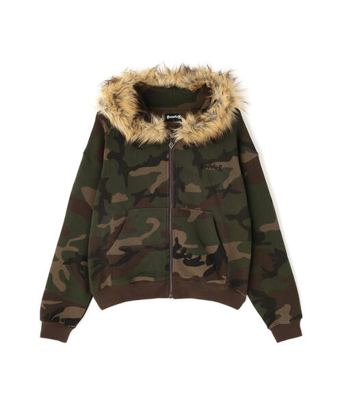 SUPPLIER（サプライヤー）の「SUPPLIER/サプライヤー/FAUX FUR CROSS ZIP HOODIE（パーカー・メンズ・グレー/ブラック/その他2・M/L/XL）」の17枚目の写真