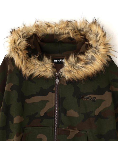 SUPPLIER（サプライヤー）の「SUPPLIER/サプライヤー/FAUX FUR CROSS ZIP HOODIE（パーカー・メンズ・グレー/ブラック/その他2・M/L/XL）」の18枚目の写真
