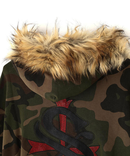 SUPPLIER（サプライヤー）の「SUPPLIER/サプライヤー/FAUX FUR CROSS ZIP HOODIE（パーカー・メンズ・グレー/ブラック/その他2・M/L/XL）」の19枚目の写真