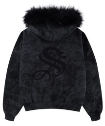 SUPPLIER(TvC[)SUPPLIER/TvC[/FAUX FUR CROSS ZIP HOODIE(p[J[)