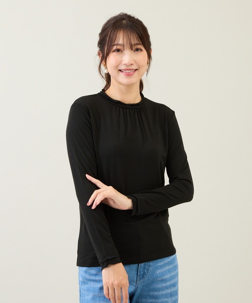 セール】【大人気アイテム】【吸湿発熱】ラグウォームカットソー／無地