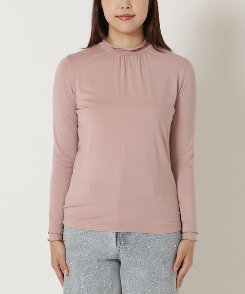 Rose Tiara(ローズティアラ)の「【大人気アイテム】【吸湿発熱】ラグウォームカットソー/無地(Tシャツ/カットソー・レディース・ピンク/グレー/ブラック/レッド/ブラウン/ブルー・46/42/38)」の11枚目の写真