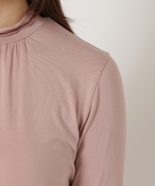 Rose Tiara(ローズティアラ)の「【大人気アイテム】【吸湿発熱】ラグウォームカットソー/無地(Tシャツ/カットソー・レディース・ピンク/グレー/ブラック/レッド/ブラウン/ブルー・46/42/38)」の15枚目の写真