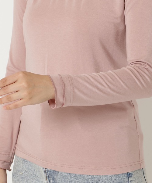 Rose Tiara(ローズティアラ)の「【大人気アイテム】【吸湿発熱】ラグウォームカットソー/無地(Tシャツ/カットソー・レディース・ピンク/グレー/ブラック/レッド/ブラウン/ブルー・46/42/38)」の16枚目の写真