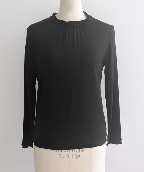 Rose Tiara(ローズティアラ)の「【大人気アイテム】【吸湿発熱】ラグウォームカットソー/無地(Tシャツ/カットソー・レディース・ピンク/グレー/ブラック/レッド/ブラウン/ブルー・46/42/38)」の20枚目の写真