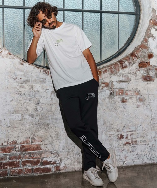 seventy seven（セブンティセブン）の「mt9997-middle onz S-S high-end t-shirt(77flower logo) Tシャツ(7725W210)（Tシャツ/カットソー・メンズ・ブラック/ホワイト×グリーン/ホワイト×ブラック/スモークピンク・S/M/L/XL）」の15枚目の写真