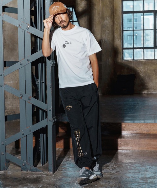 seventy seven（セブンティセブン）の「mt9997-middle onz S-S high-end t-shirt(77flower logo) Tシャツ(7725W210)（Tシャツ/カットソー・メンズ・ブラック/ホワイト×グリーン/ホワイト×ブラック/スモークピンク・S/M/L/XL）」の18枚目の写真
