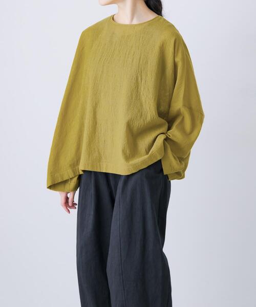 かぐれ　ウールガーゼワイドプルオーバー セール】ウールガーゼワイドプルオーバー（シャツ/ブラウス）｜かぐれ