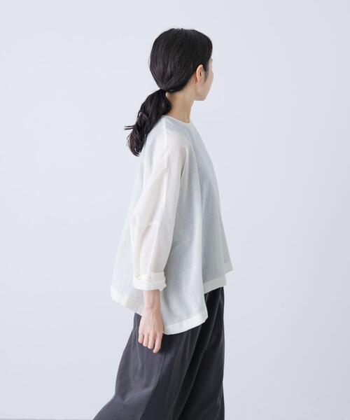 かぐれ（カグレ）の「ウールガーゼワイドプルオーバー（シャツ