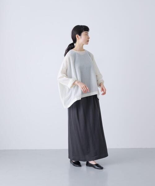 セール】ウールガーゼワイドプルオーバー（シャツ/ブラウス）｜かぐれ