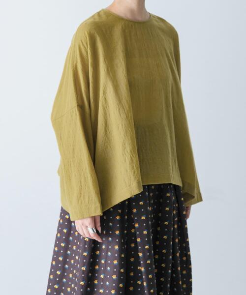 かぐれ（カグレ）の「ウールガーゼワイドプルオーバー（シャツ