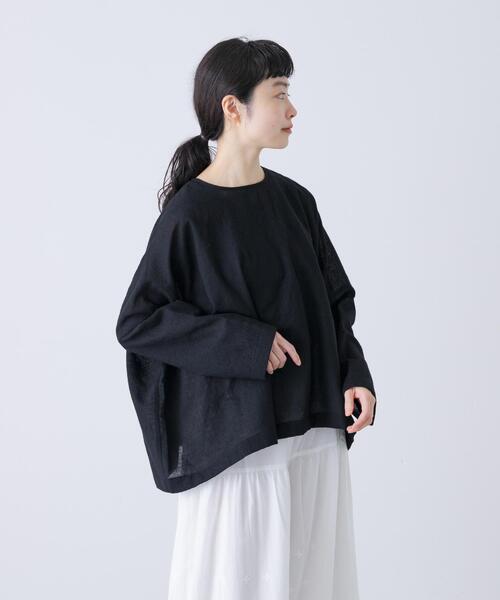 かぐれ（カグレ）の「ウールガーゼワイドプルオーバー（シャツ