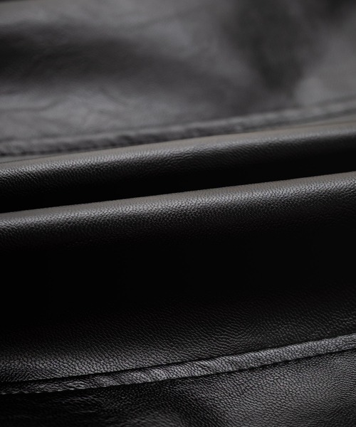 Rocky Monroe（ロッキーモンロー）の「PUレザーシングルライダースジャケット（ライダースジャケット・メンズ・ブラック/アイボリー/ブラウン・M/L/XL）」の17枚目の写真