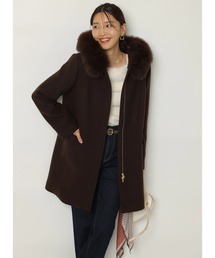 ジャスグリッティー コート ジャスグリッティー JUSGLITTY フードトレンチコート （紺
