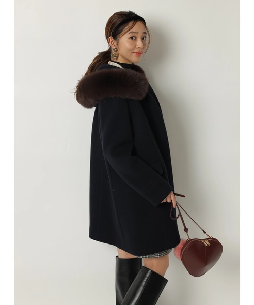 ジャスグリッティ❤︎ウール 3wayコート ジャスグリッティー JUSGLITTY 3wayコート （モカ