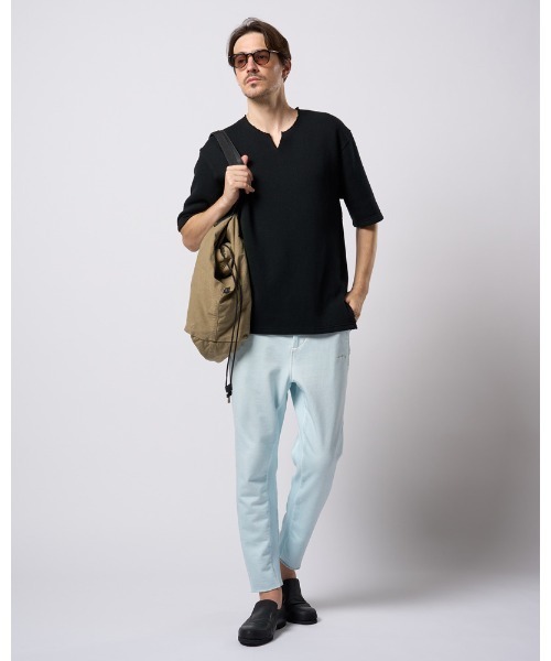 wjk（ダヴルジェイケイ）の「quarter-knit key neck H/S（Tシャツ/カットソー・メンズ・ホワイト/ブラック/グレー・SMALL/MEDIUM/LARGE/X-LARGE）」の19枚目の写真