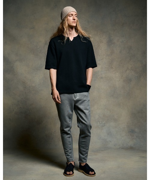 wjk（ダヴルジェイケイ）の「quarter-knit key neck H/S（Tシャツ/カットソー・メンズ・ホワイト/ブラック/グレー・SMALL/MEDIUM/LARGE/X-LARGE）」の20枚目の写真