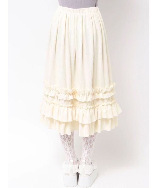 merry jenny（メリージェニー）の「コーデュロイフリルタックスカート（スカート・レディース・ブラウン/アイボリー・FREE）」の21枚目の写真