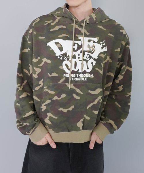 迷彩パーカー X-Small ショート フード付き パーカー レディース 長袖 トップス ショート丈 Tシャツ