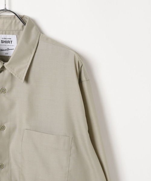 GLOBAL WORK（グローバルワーク）の「オテラクシャツ/591772（シャツ/ブラウス・メンズ・グレイッシュベージュ/ネイビー/ブルー/オフホワイト・SMALL/MEDIUM/LARGE/X-LARGE）」の15枚目の写真