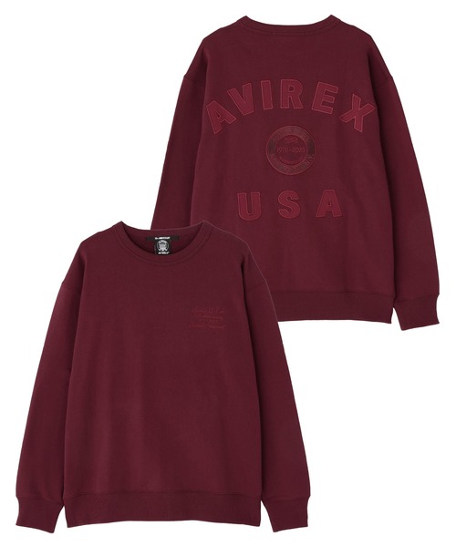 AVIREX 50th VARSITY CREWNECK SWEAT / 50周年 バーシティ スウェット
