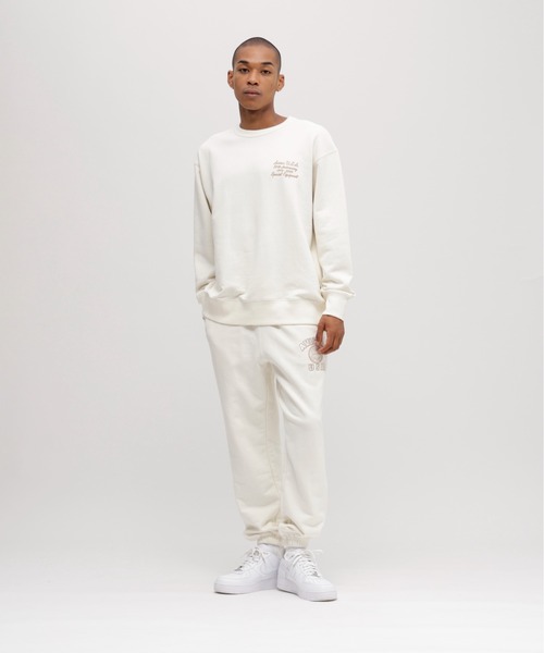 AVIREX(アヴィレックス)の「AVIREX 50th VARSITY CREWNECK SWEAT / 50周年 バーシティ スウェットパンツ / アヴィレックス(スウェット・メンズ・チャコール/エンジ/オフホワイト・MEDIUM/LARGE/X-LARGE/XX-LARGE)」の7枚目の写真