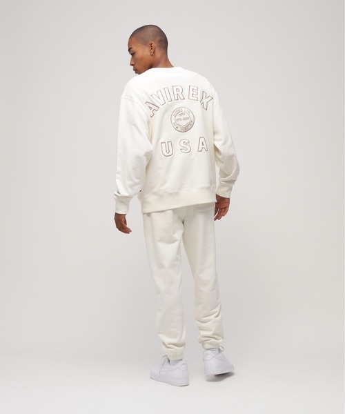 AVIREX(アヴィレックス)の「AVIREX 50th VARSITY CREWNECK SWEAT / 50周年 バーシティ スウェットパンツ / アヴィレックス(スウェット・メンズ・チャコール/エンジ/オフホワイト・MEDIUM/LARGE/X-LARGE/XX-LARGE)」の10枚目の写真