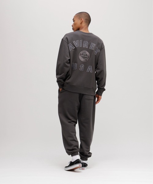 AVIREX(アヴィレックス)の「AVIREX 50th VARSITY CREWNECK SWEAT / 50周年 バーシティ スウェットパンツ / アヴィレックス(スウェット・メンズ・チャコール/エンジ/オフホワイト・MEDIUM/LARGE/X-LARGE/XX-LARGE)」の17枚目の写真