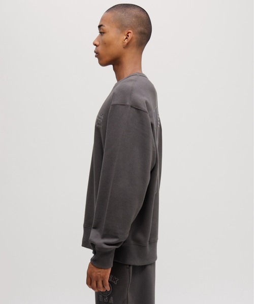 AVIREX(アヴィレックス)の「AVIREX 50th VARSITY CREWNECK SWEAT / 50周年 バーシティ スウェットパンツ / アヴィレックス(スウェット・メンズ・チャコール/エンジ/オフホワイト・MEDIUM/LARGE/X-LARGE/XX-LARGE)」の19枚目の写真