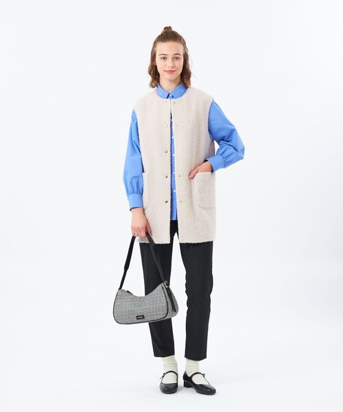 MACKINTOSH PHILOSOPHY（ﾏｯｷﾝﾄｯｼｭ ﾌｨﾛｿﾌｨｰ）の「【HESSLE NO SLEEVE（ヘスルノースリーブ）】（ベスト・レディース・ホワイト系その他/ブラウン系その他4/グレー系その他2・38）」の11枚目の写真