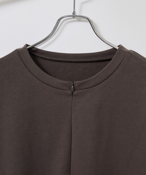 ROPE' PICNIC(ロペピクニック)の「スキッパー裏毛プルオーバー(スウェット・レディース・ブラウン/ブルー/キナリ・FREE)」の6枚目の写真