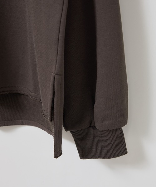 ROPE' PICNIC(ロペピクニック)の「スキッパー裏毛プルオーバー(スウェット・レディース・ブラウン/ブルー/キナリ・FREE)」の7枚目の写真